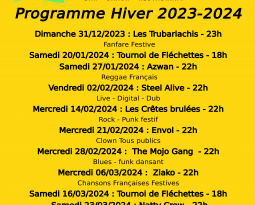 Programme Concerts – Hiver 23-24